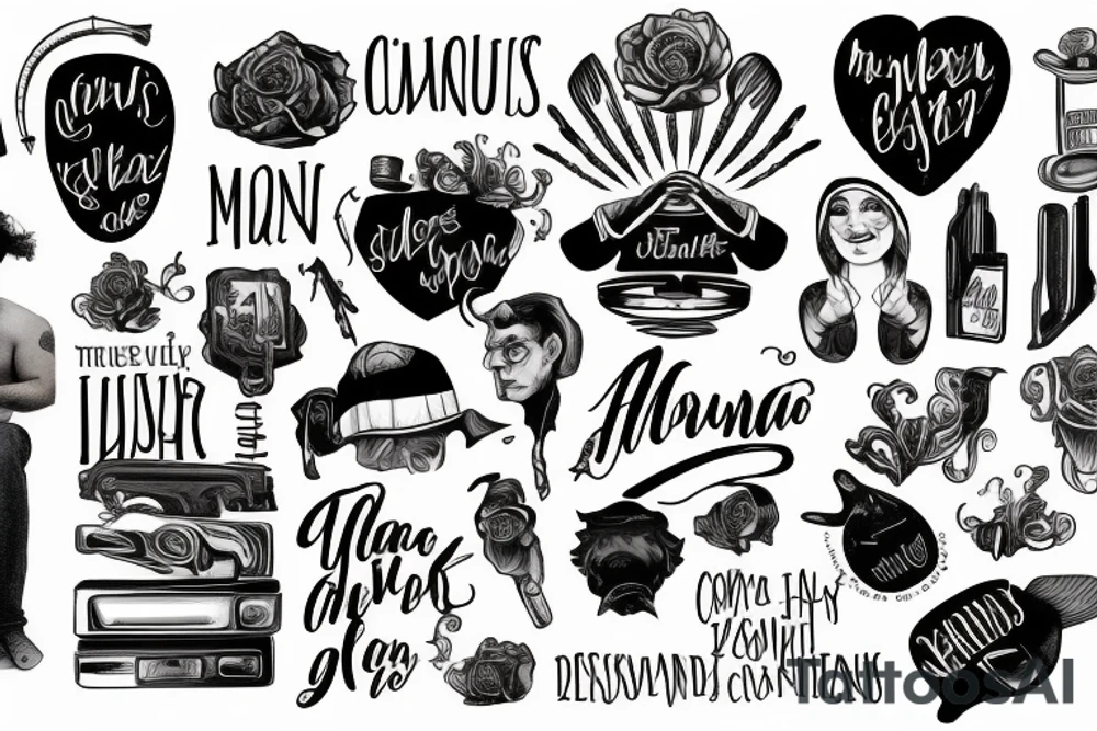 Man and his circumstances tattoo idea