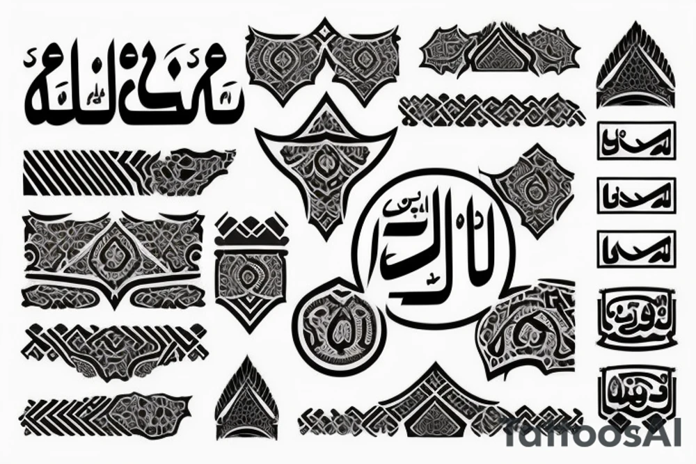 Arabic text tattoo idea