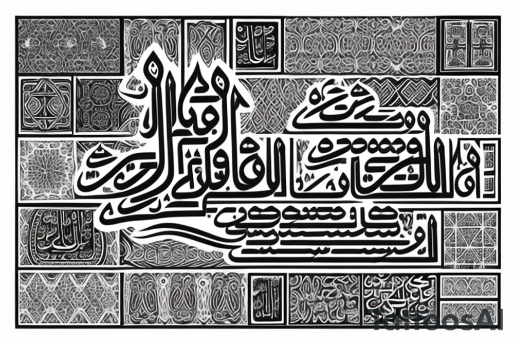 Arabic text tattoo idea