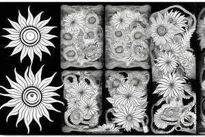 Sun flower, wave tattoo idea