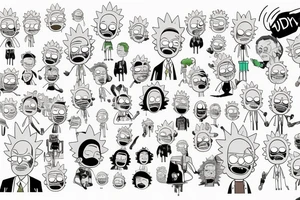 Rick qnd morty tattoo idea