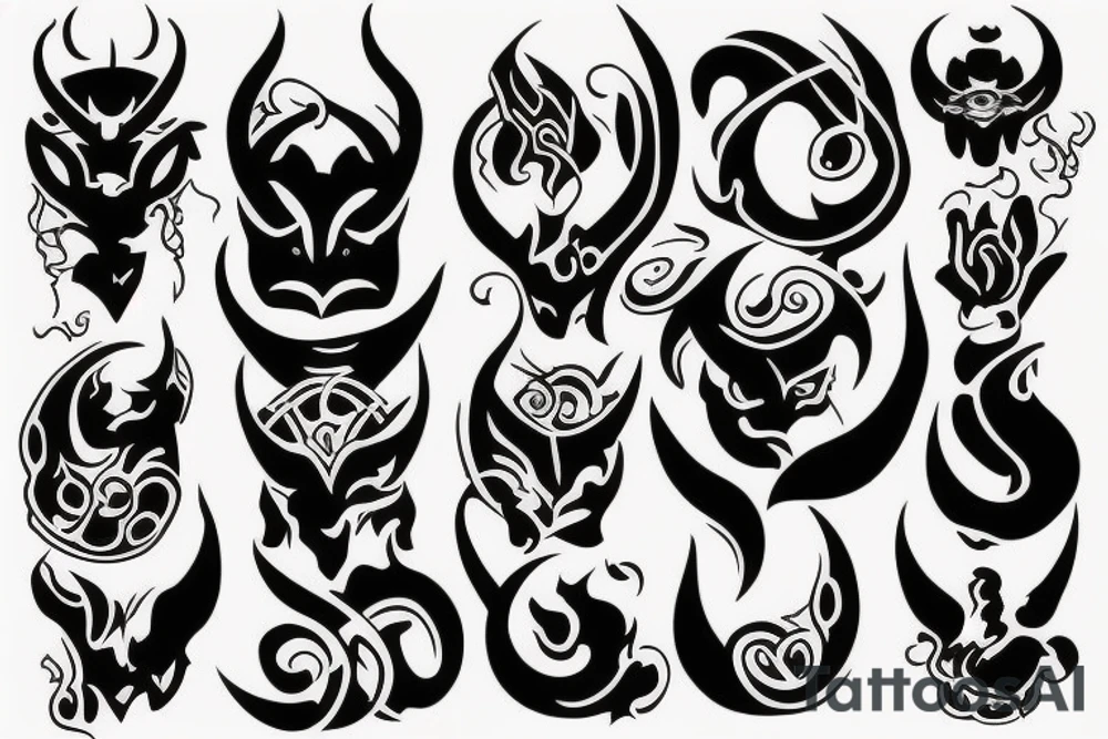 Devil on your back tattoo idea