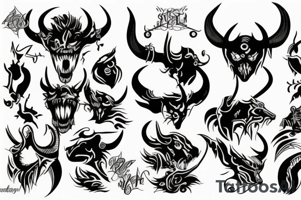 Devil on your back tattoo idea