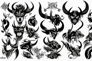 Devil on your back tattoo idea