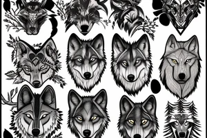 Wolf hunter tattoo idea