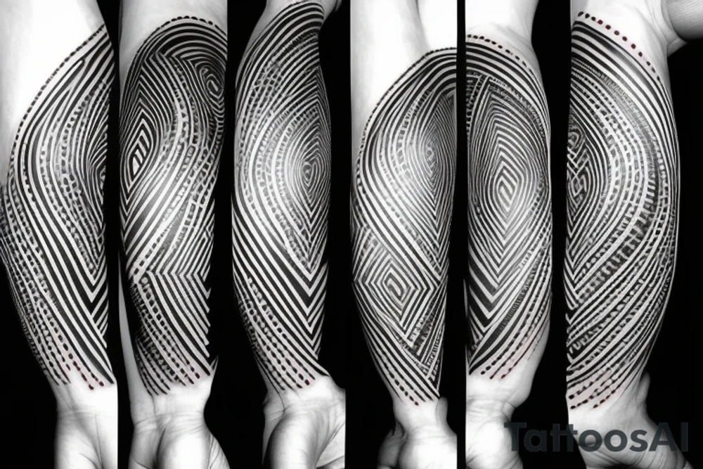 full side leg tattoo with tribal spikes wrapping arround tattoo idea