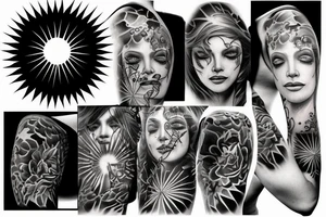 sun rising through rain tattoo idea