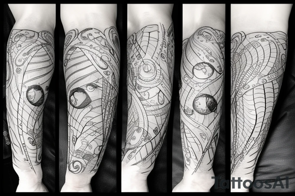 sunrise in rain tattoo idea