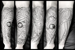 sunrise in rain tattoo idea