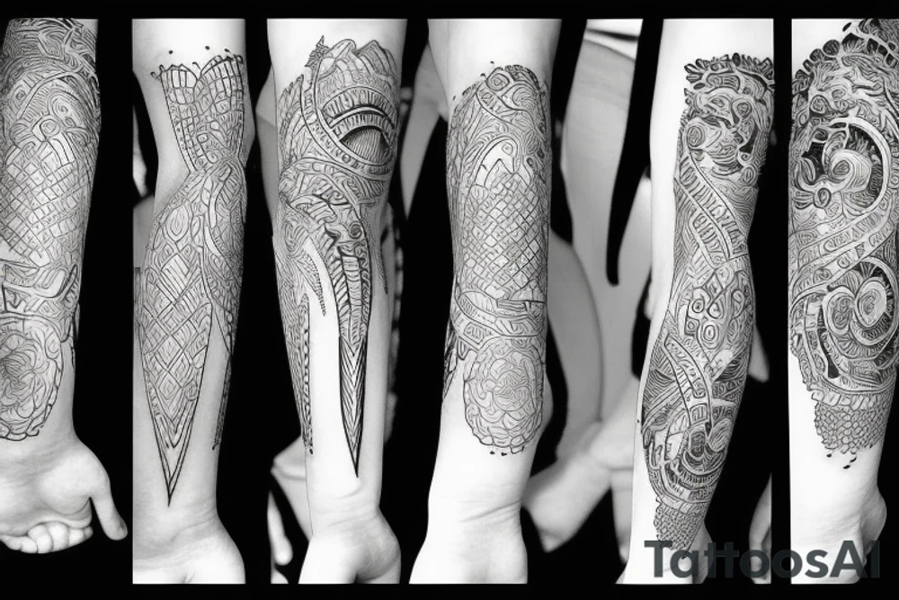 sunrise in rain tattoo idea