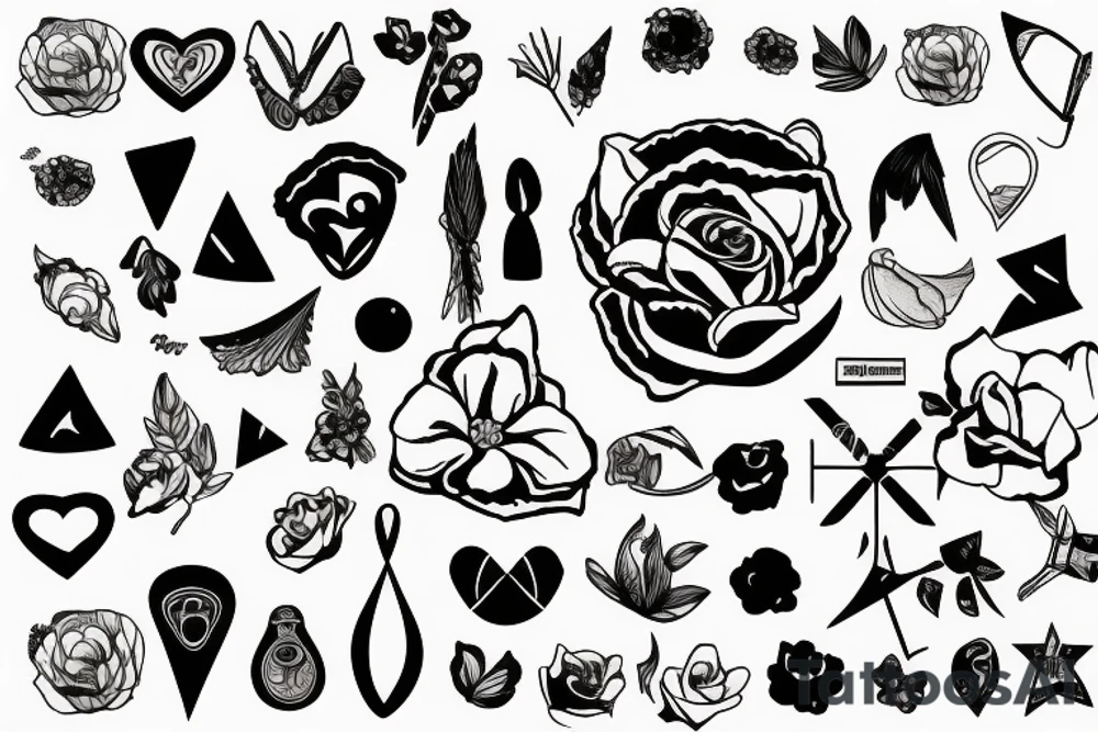 Collage memorys tattoo idea