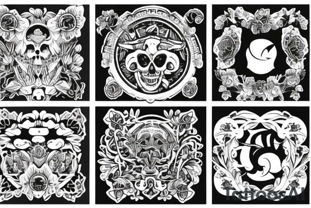 Collage memorys tattoo idea