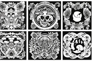 Collage memorys tattoo idea