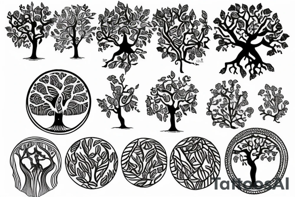Laurel tree of life for my daughter tattoo idea