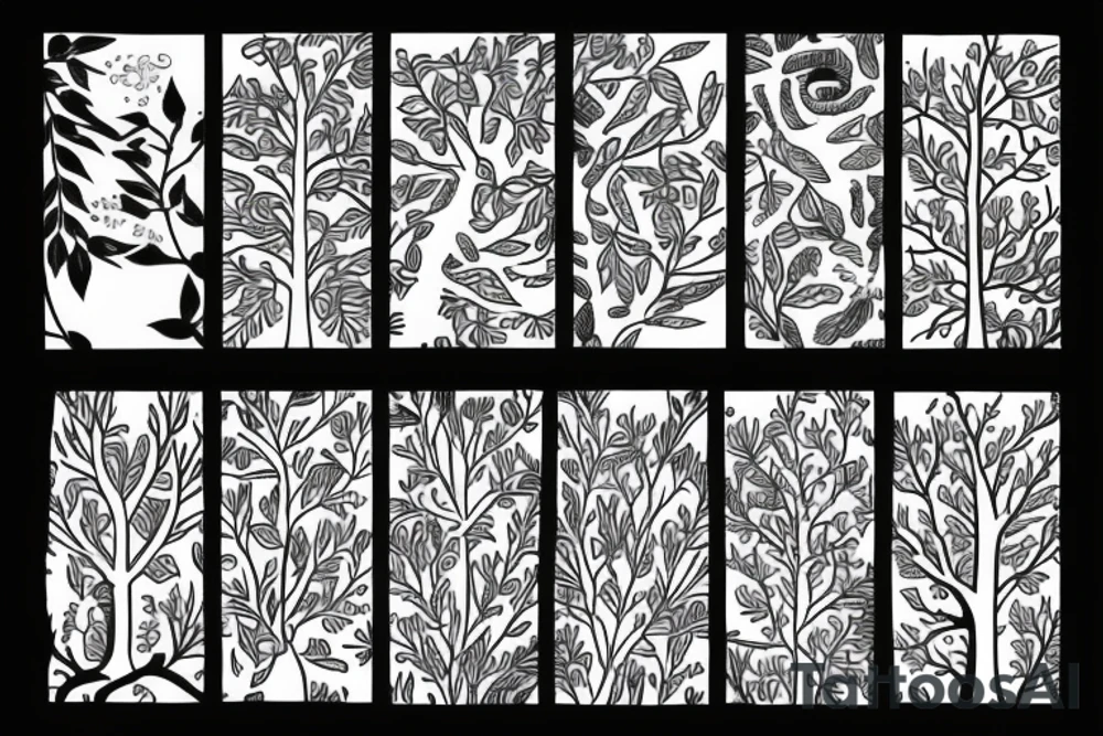 Laurel tree tattoo idea