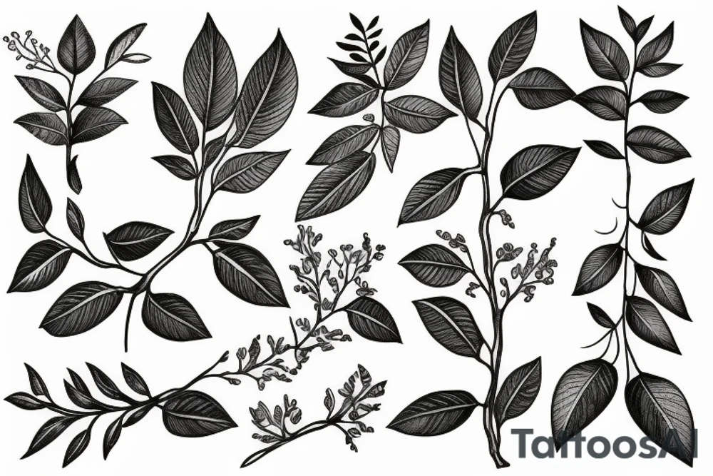 Laurel tree tattoo idea