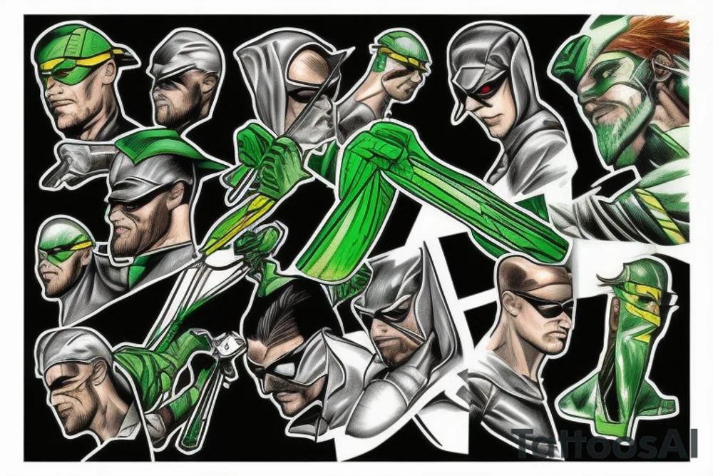 Green Arrow and Flash tattoo idea