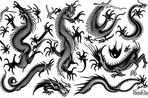 dragon balance tattoo idea