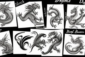 dragon balance tattoo idea