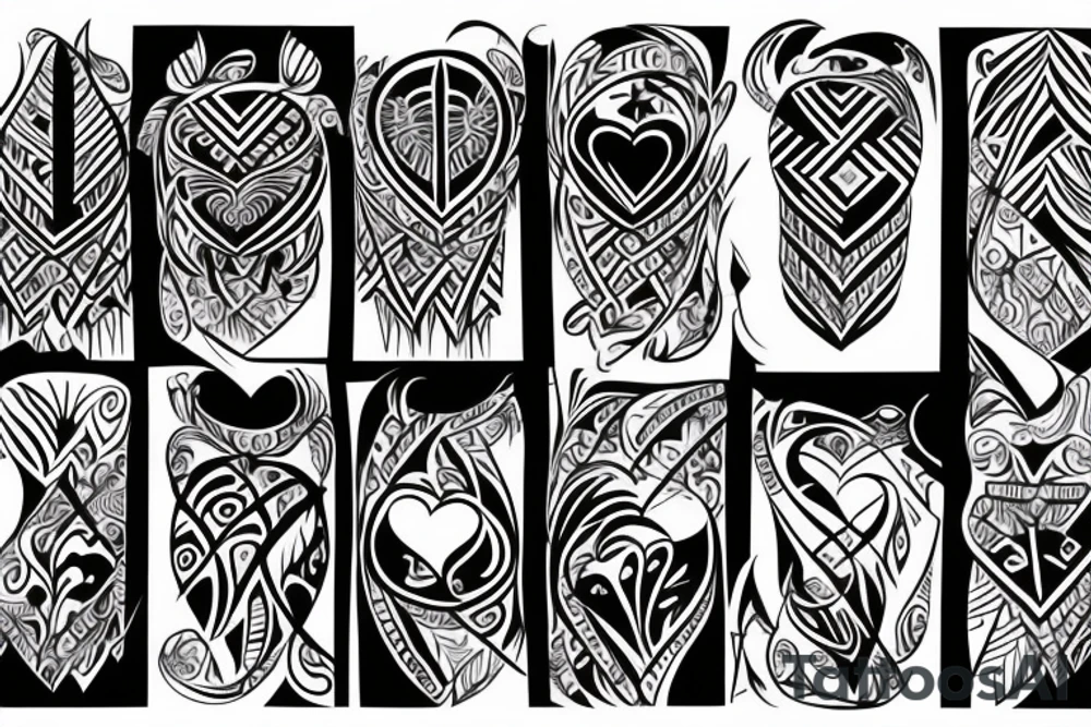 heart with arrow through it tattoo idea