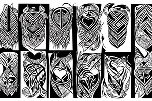 heart with arrow through it tattoo idea