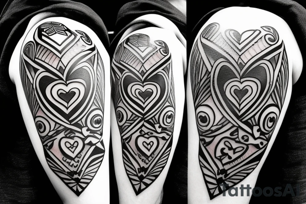 heart with arrow through it tattoo idea