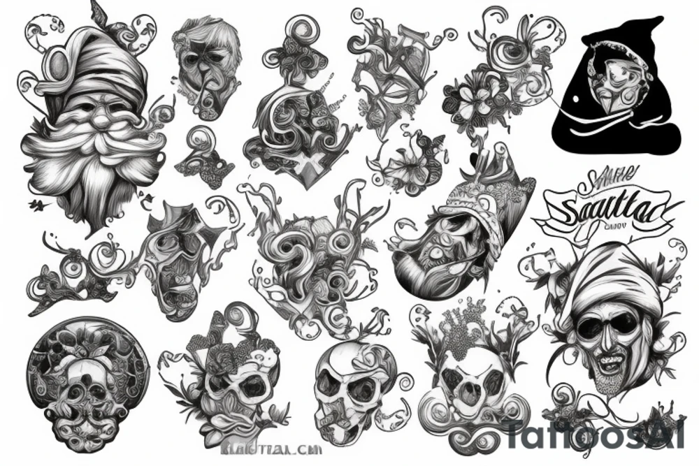 Santa mortè tattoo idea