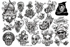Santa mortè tattoo idea