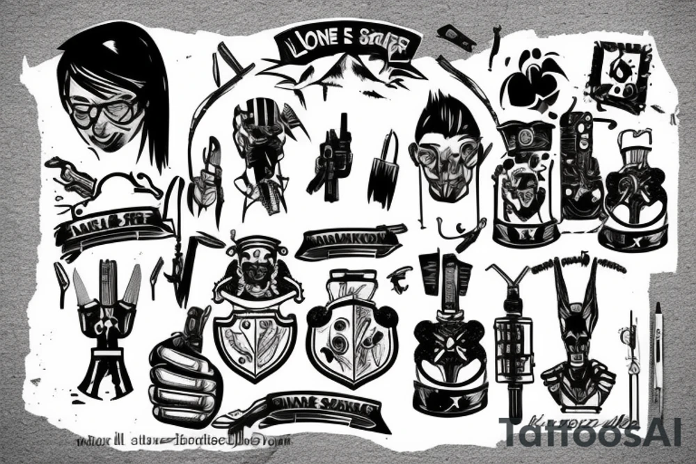 Lone soldier tattoo idea