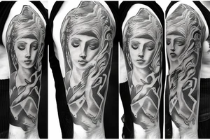 Angel greek god tattoo idea
