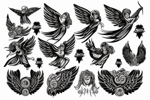 Angel greek mithology tattoo idea