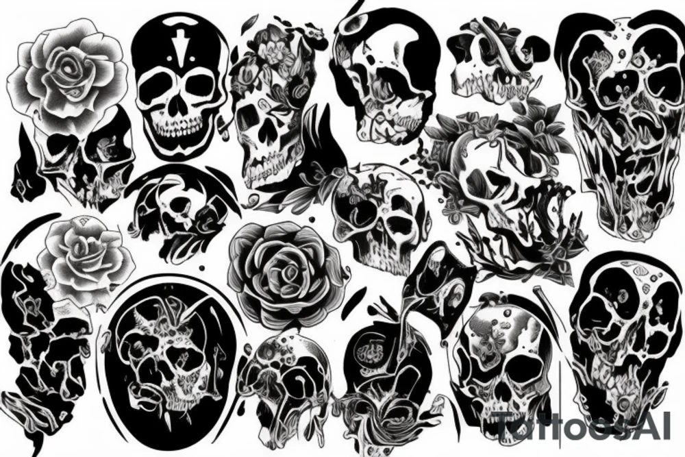 We all are in debt with a death tattoo idea