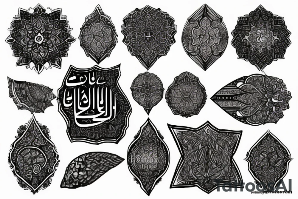 arabic word powerfull tattoo idea