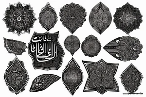 arabic word powerfull tattoo idea