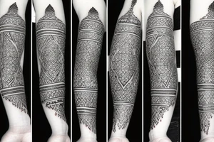 Arabic word powerful tattoo idea