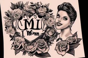man loves his mother and put her on top of the world tattoo idea