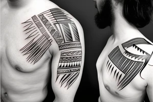 native american spear tattoo idea