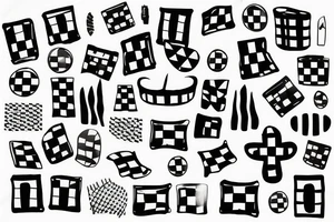 checkers tattoo idea