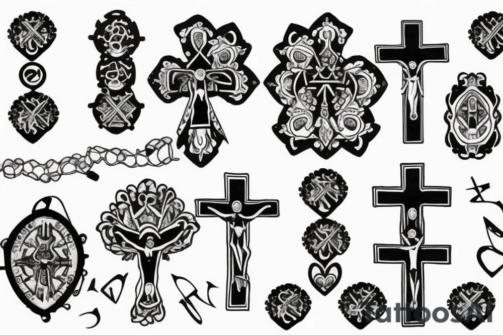 rosary tattoo idea