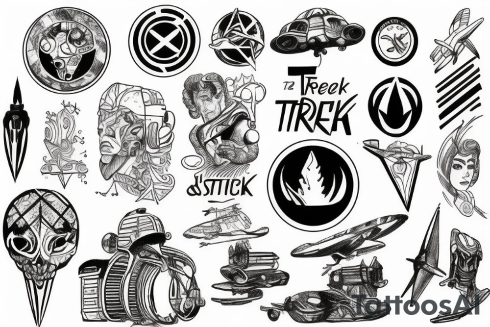 Trek and travel tattoo idea