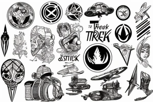 Trek and travel tattoo idea