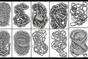 Chains interlocked tattoo idea