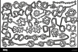 Chains interlocked tattoo idea