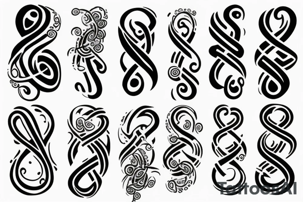 Infinity symbol tattoo idea