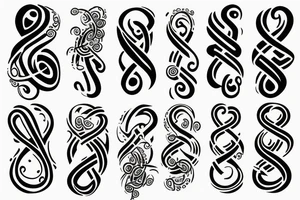 Infinity symbol tattoo idea