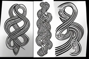 Infinity symbol tattoo idea