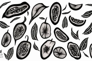 Fresh kiwi tattoo idea