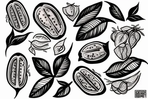 Fresh kiwi tattoo idea