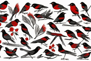 red winged blackbird tattoo idea