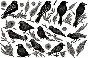 red winged blackbird tattoo idea